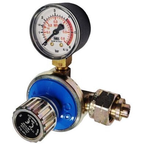 RIDUTTORE GAS ALTA PRESSIONE 12 KG/H CON MANOMETRO MOD. AP52 12 kg/h