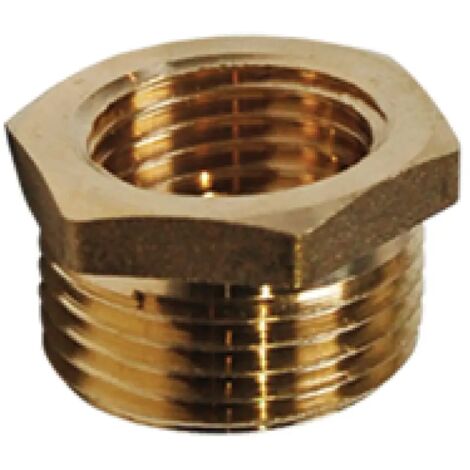 Riduttore in ottone Idmar da 1/2" x 1/4" DN15 x DN8 per manometri