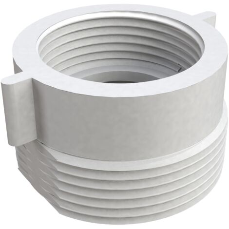 Riduzione contraria per sifoni idro-bric m 1-1/2 x f 1-1/4 pollici bianco - carsif0018ri
