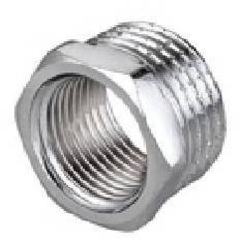 RIDUZIONE ESAGONALE MF IN OTTONE CROMO IBP 1/2" x 1/4" IBP