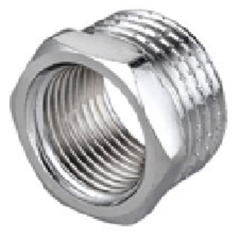 RIDUZIONE ESAGONALE MF IN OTTONE CROMO IBP 1" x 3/4"