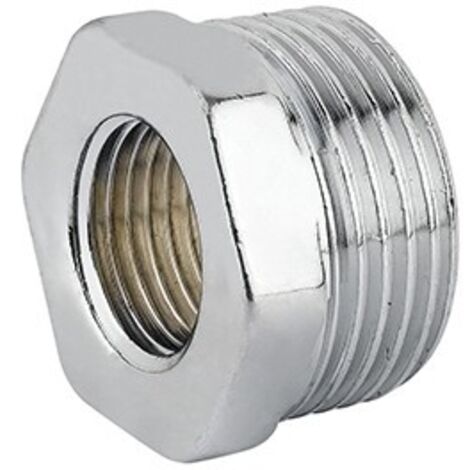 RIDUZIONE ESAGONALE MF OTTONE CROMO Misura: 1/2" x 1/4"
