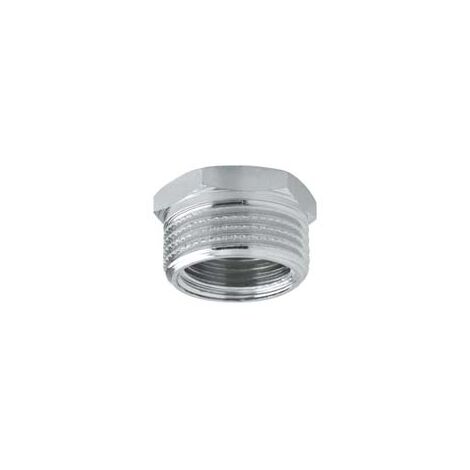 RIDUZIONE ESAGONALE OTTONE CROMATO- - FM 1/2 x 3/4 - 10 pezzi
