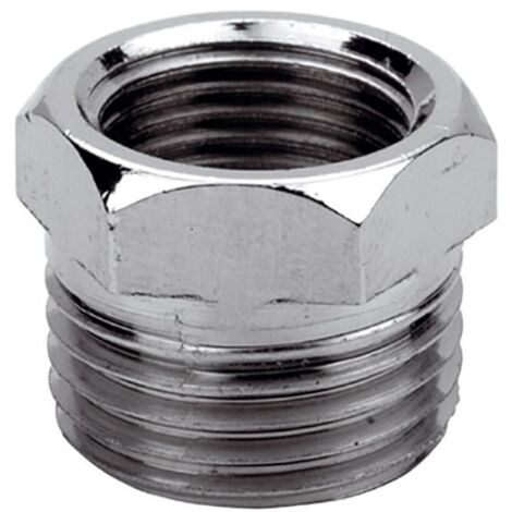 Riduzione esagonale ottone cromato Pollici: 3/4 x 1"1/4