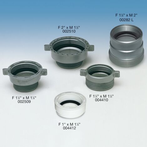 Riduzione filettata F 1"1/2 x M 1"1/4 - grigio metallizzato 9.0086.02 - - LIRA - -