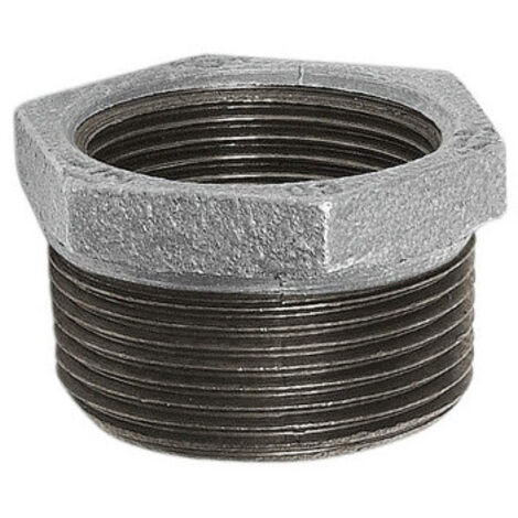 Riduzione ghisa zincata maschio-femmina – F.241 Ø 1½" x 1¼" per impianti robusti e duraturi