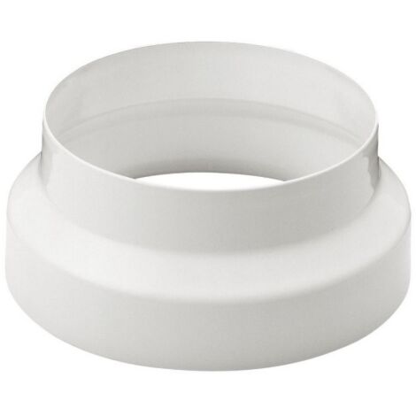 riduzione in acciaio bianco   12/8 cm per tubo tubi stufa stufa camino