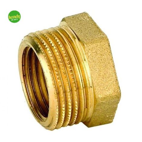 Riduzione in ottone giallo tiemme maschio 1/2 femmina 3/8