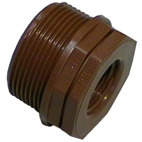 RIDUZIONE IN POLIPROPILENE MARRONE 3/4''X1/2'' MF