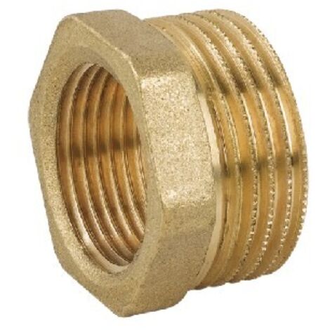 RIDUZIONE MF IN OTTONE GIALLO 1 x 3/4