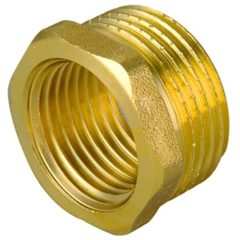 RIDUZIONE  MF IN OTTONE GIALLO 21/2 x 2 TIEMME PZ 2