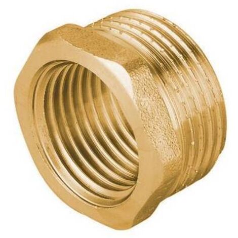 RIDUZIONE MF IN OTTONE GIALLO PESANTE IBP 1" x 3/4" IBP