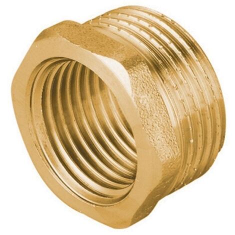 RIDUZIONE MF IN OTTONE GIALLO PESANTE IBP 1&quot1/2 x 1&quot