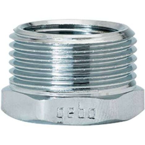 RIDUZIONE MF OTTONE CROMATO 241 GEBO - 3/4MX1/2F - 10 pezzi