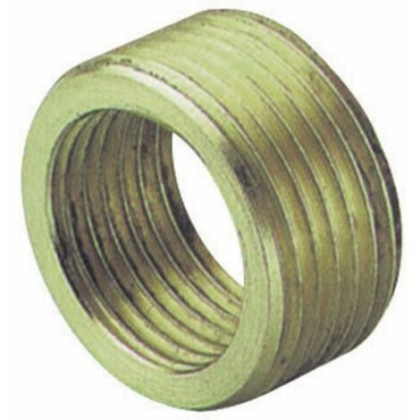 RIDUZIONE  MF TUTTA FILETTATA IN OTTONE GIALLO 1&quot x 3/4