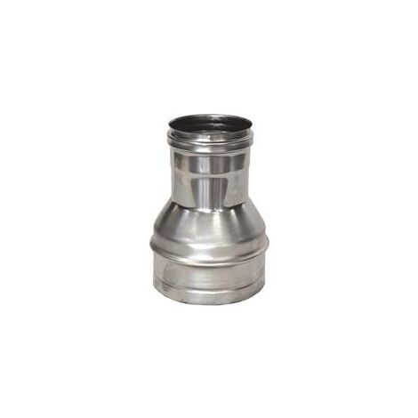RIDUZIONE PER TUBO ACCIAIO INOX AISI 304 F/M MONOPARETE SPESS. MM.0,5  F ø mm.100 M ø mm.80