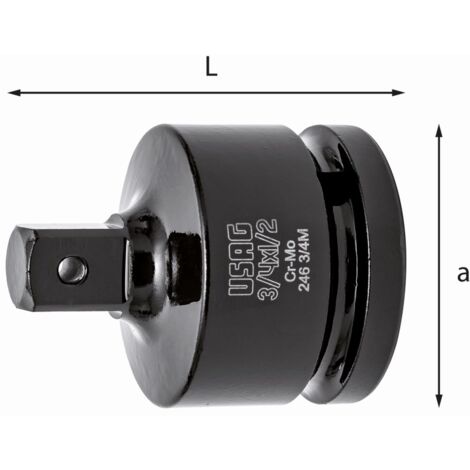 RIDUZIONE RIDUTTORE RINFORZATO PER CHIAVI BUSSOLE BUSSOLA 3/4 A 1/2 1" USAG 246 M
