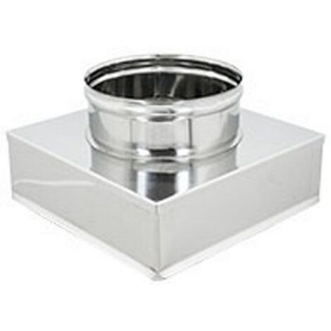 RIDUZIONI QUADRE-TONDE ACCIAIO INOX Da 200x200 a 180 DK