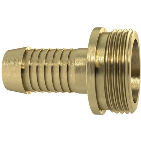 Riegler 1/3 Schlauchverschr. G1x25, flachdicht.schwere Ausf. MS blank