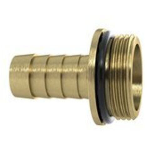 Riegler 1/3 Schlauchverschr. G3/4x13, mit NBR O-Ring, mit Bund, MS blank