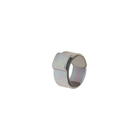 Riegler 1-Ohr-Schl.klemme, Einlagering, Stahl glanzv. (W1), 10,5-12,5 mm