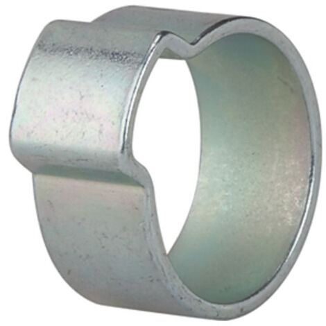 Riegler 1-Ohr-Schl.klemme, Stahl glanzverz. (W1), Spannbe. 11-13mm, 6,5mm