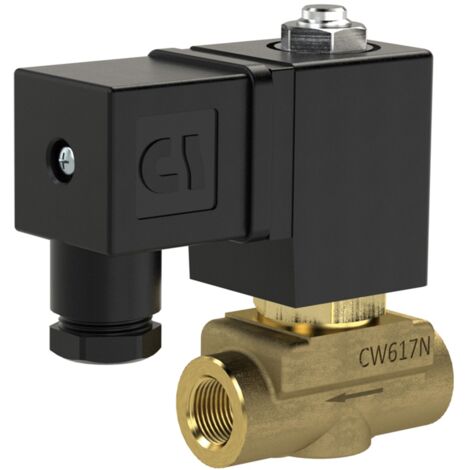 Riegler 2/2 MV, NC, MS, G14, DN 4,0, PN 0-8, NBR, direktg. 24V DC