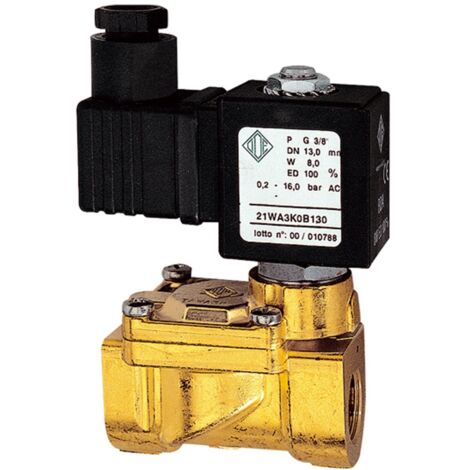 Riegler 2/2-MV,MS,NC,vorge.,230-240V,50-60Hz,16VA,FKM,G3/8,PN0,2-16bar