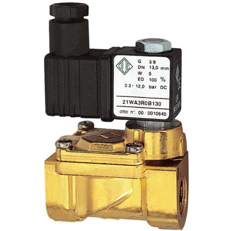 Riegler 2/2-MV,MS,NC,vorge.,24V DC,5W,NBR,G1/2,PN0,2-12bar