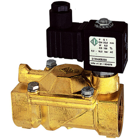 Riegler 2/2-MV,MS,NC,vorge.,24V DC,8W,NBR,G1 1/4,PN0,2-10bar