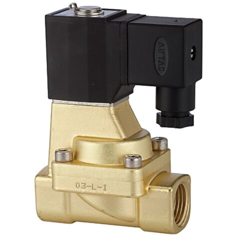 Riegler 2/2-Wege-MV., MS, NC, vorg.,230 V,50 Hz, G 1/2, PN 0,5-10 bar