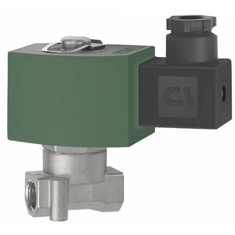 Riegler 2/2-Wege-MV.,ES,NBR,NC,direktg.,230 V,50-60Hz, G 1/4, PN 0-14 bar