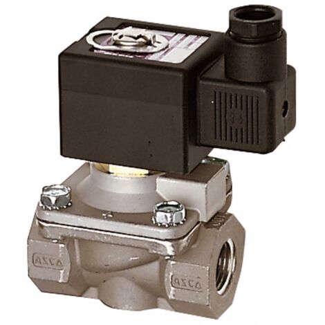 Riegler 2/2-Wege-MV.,ES,NBR,NC,zwangsg.,230 V,50-60 Hz, G 1/2, PN 0-9 bar