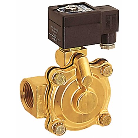 Riegler 2/2-Wege-MV.,MS,NC,vorg.,230 V,50-60 Hz,NBR, Rp 1, PN 0,35-9 bar