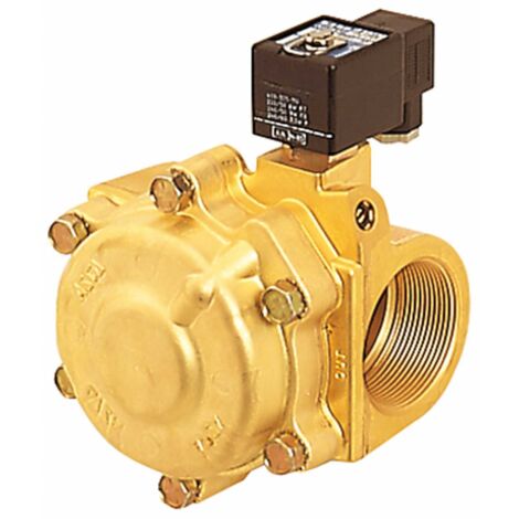 Riegler 2/2-Wege-MV.,MS,NC,vorg.,230 V,50-60Hz,NBR,Rp 1 1/2,PN 0,35-9 bar