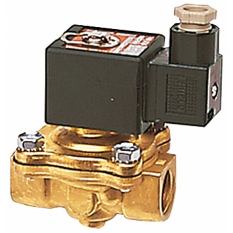 Riegler 2/2-Wege-MV.,MS,NC,zwangsg.,230 V,50-60 Hz,Rp 1/2,FKM, PN 0-9 bar