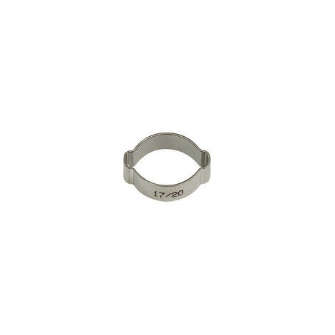 Riegler 2-Ohr-Schl.klemme, Edelstahl (W4), Spannbereich 13-15 mm, 7,0 mm