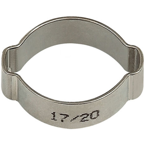 Riegler 2-Ohr-Schl.klemme, Edelstahl (W4), Spannbereich 9 - 11 mm, 6,5 mm
