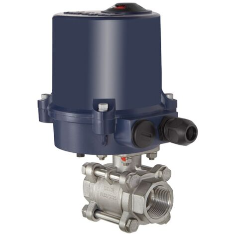 Riegler 2-Wege-ES-Kugelhahn, elekt. Stellantr., 230 V AC, 50 Hz, Rp 1 1/2