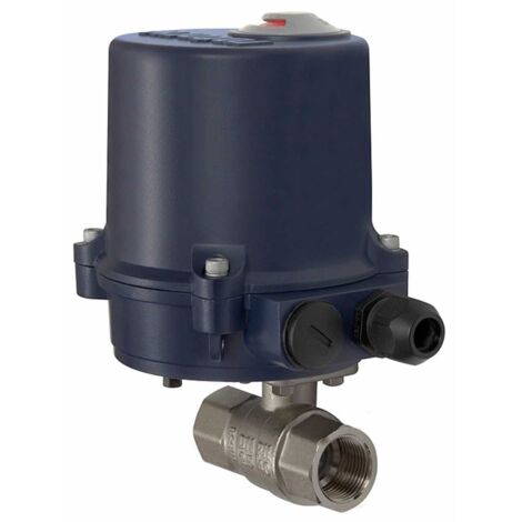 Riegler 2-Wege-Messingkuha, elektr. Stellantr., 230 V AC, 50 Hz, Rp 1 1/4