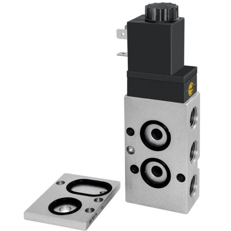 Riegler 3/2-5/2-Wegeventil, NAMUR, Luftfeder, G 1/4, 230 V, 50Hz
