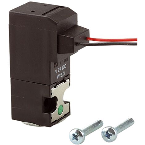 Riegler 3/2-Mini-Magnetventil direktgesteuert NC, 12 VDC, Kabel 30 cm