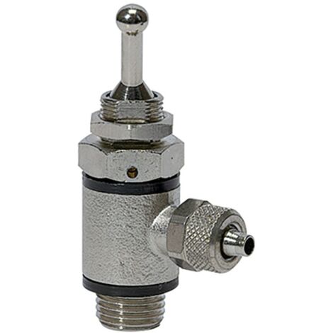 Riegler 3/2-Wege-Kipphebelvent.Schlauchs.Schnellverschr.G1/8,Schl. 8/6