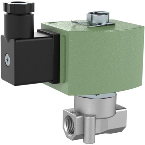Riegler 3/2-Wege-MV., ES, NC ,direktg., 24 V DC, NBR, G 1/4,PN 0 - 6 bar