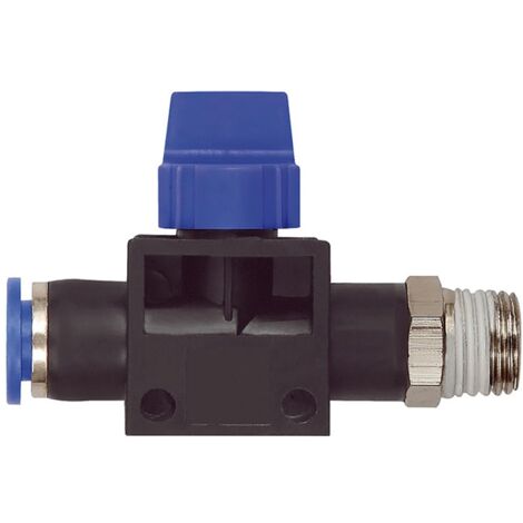 Riegler 3/2-Wegeventil »Blaue Serie«, Steckanschluss, R 3/8 a., S-G Ã˜ 8mm