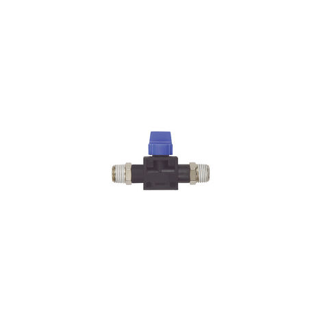 Riegler 3/2-Wegeventil »Blaue Serie«,AG/AG  R 1/4x1/8 Gewindebeschichtung