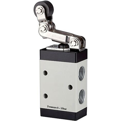 Riegler 3/2-Wegeventil, mech. betätigt, »M3«, RH, fr. Rücklauf, NC, G 1/8