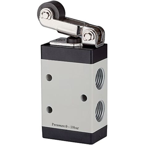 Riegler 3/2-Wegeventil, mechanisch betätigt, »M3«, Rollenhebel, NC, G 1/4