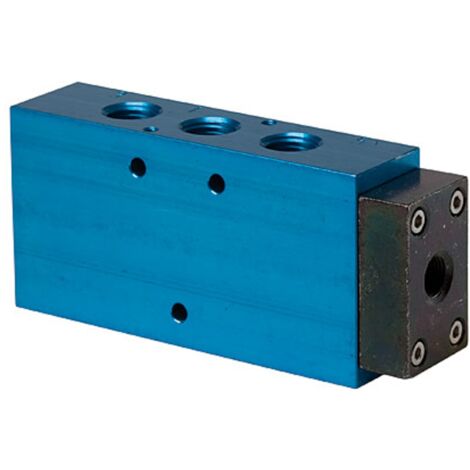 Riegler 5/2-Wegeventil, einseitig pneumatisch, monostabil, G 1/2, DN 15