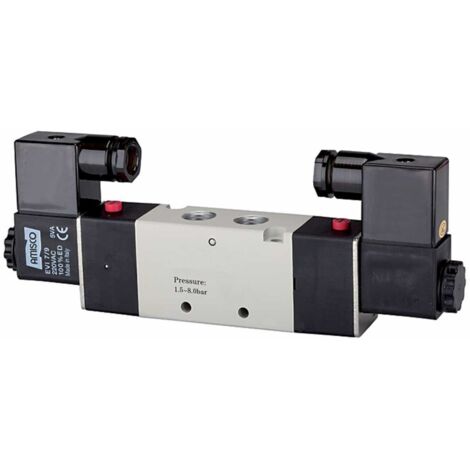Riegler 5/2-Wegeventil elektropn. »4V« bist., G 1/8, 230V 50 Hz, 500l/min